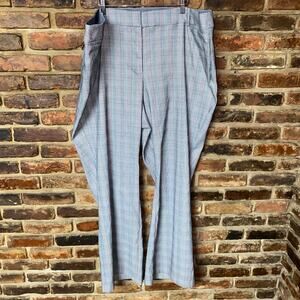 Lane Bryant Gray Plaid The Allie Trouser Dress Pants Women's Size 28